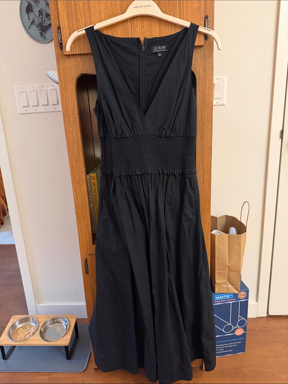 J. Crew Black Sleeveless Dress with Back Zip